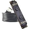 BAPPRJJ Modulo fotocamera USB Full HD 1920 X 1080 da 2 MP con doppia lente 1080P Messa a fuoco fissa con LED IR Obiettivo da 68 gradi Riconoscimento facciale AI