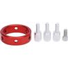 Sunicon Anello per telescopio guida con vite M6 Vite da 1/4 pollici Lega di alluminio rossa 40 mm Cerchio per telescopio guida a sei punti per telescopio astronomico da 20‑40 mm