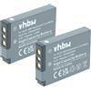 vhbw 2x batteria compatibile con Kodak EasyShare V1003, M380, M381, M420, V803, Z950 fotocamera (700mAh, 3,6V, Li-Ion)