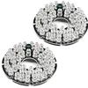 Othmro 48 LED 60mm IR Bordo A Infrarossi 30 Gradi Piastra Rotonda IR Illuminator Board Lampadina per CCTV Telecamera di Sicurezza 2 pz