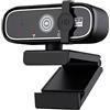 TIEOAXFT Mini webcam 4K HD con microfono, 2K Full, USB messa a fuoco automatica a 30 fps, for riprese video automatiche su PC e laptop(2K)