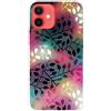 MUTOUREN Cover per iPhone 12 Mini Custodia in Silicone TPU Trasparenti Ultra Sottile Antigraffio Antiurto Protettivo Case con Pellicola Proteggi Schermo, Foglie Colorate