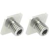 FEICHAO Adattatore per filettatura da 3/8 a 1/4 Supporto per scarpa fredda monostrato per gabbia SLR accessorio per fotocamera sportiva (2 pezzi a vite)