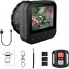 Generic 64MP 4K HD 2.4G WIFI Wireless Telescopio Oculare con Schermo Flip Universale Oculare Fotocamera Monoculare Portatile Leggero per Binocolo Astronomico Microscopio