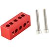 YEJBBUC Telescopio Guida Anello Riser Blocchi Distanziali Robusto Semplice Montaggio Accessori Rosso 50mm