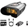 SkyFace Vision Nocturna Display HD Da 3 Binocolo Visione Notturna 4K Gafas Infrarrojos Visión Nocturna para Caza 8x Zoom Regalos para Hombres Papá Esposo Largo Alcance Binoculares Con Scheda 64GB