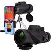 Generic Ultra Hd, s Monoculare di Strong Impact, BAK4 Monoculare Compatto - Monoculare a Prisma ad Alta Potenza - Monoculare Zoom per Adulti - Lente Zoom Ingrandimento 12x Hi