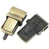 ZHOUXYFDC Serrature Per Borse 2/5/10 pezzi 22x38 mm chiusura a mortasa for borse, chiusura a torsione, chiusura a scatto for borse di ricambio fai da te, ganci a pressione(Brass,5Pcs)