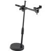 Srliya Staffa per Ripresa Ad Angolo Basso con Tipo a Disco, Rotazione a 360°, Base Rotonda in Metallo da 15 Cm, Clip per Supporto per Telefono per Smartphone da 5,3-10 Cm, con Video
