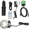 Haofy Fotocamera per Microscopio Industriale, Lente per Microscopio Industriale, Elevato Fattore di Sicurezza, Interfaccia USB con Anelli Luminosi per la Riparazione del Telefono