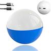 GXGSDM Sfera di cristallo a ultrasuoni 3D, sfera di cristallo con foto digitale, lettore video e foto da 2,7 pollici con display digitale, sfera con display video fai da te, adatta for amici(1-Blue)