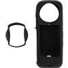 NUMNBE Custodia Protettiva per Action Camera in Silicone, Cover Antiurto per X4, Blu - Protezione Panoramica 360 Gradi, Design Leggero e Resistente agli Urti per Avventure (Nera)