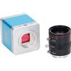 Elprico Webcam USB 4K 30FPS HD con 6 obiettivi da 12 mm con messa a fuoco manuale, grande sensore, design con due fori filettati per monitor, laptop e altro, diverse risoluzioni (spina europea)