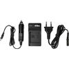 vhbw caricabatterie compatibile con Panasonic Lumix DMC-TZ22, DMC-TZ25, DMC-TZ30, DMC-TZ31 batterie di videocamera, reflex - Stazione di ricarica