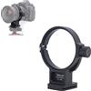 iShoot Anello di montaggio per treppiede, staffa di supporto per collare per obiettivo compatibile con Nikon PC NIKKOR 19 mm f/4E ED Tilt-Shift, piastra a sgancio rapido Arca-Swiss da 50 mm con fori