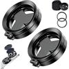 Lapiglo Filtro CPL professionale da 52 mm con supporto magnetico per smartphone, riduce i riflessi e aumenta la saturazione del colore, kit adattatore portatile per lenti del telefono con custodia per