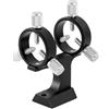 Cloudpower Staffa leggera in lega di alluminio con supporto puntatore e viti di bloccaggio in metallo per uso telescopico, compatibile con 28 32 mm (nero)
