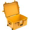 PELI 1607 Air Trolley Protettivo Leggero con Ruote e Maniglia Retrattile per Drone e Attrezzatura Fotografica, Impermeabile e anti polvere, 63L di Capacità, Fabbricato in USA, Senza Schiuma, Giallo