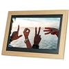 Generic Cornice digitale 10,5 pollici, cornice digitale in legno, display LED HD ad alta risoluzione 1280 * 720, musica sottofondo/video/immagine/calendario/orologio, con telecomando