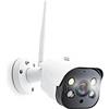 Caliber Smart Home - Telecamera di sorveglianza per esterni, sensore di movimento, microfono e altoparlante - Full HD - HWC404 - WiFi - monitoraggio automatico - MicroSD - IP66 - bianco