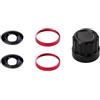 FACAIIO Set di 2 lenti per fotocamera Insta360 X5 con vetro ottico e anelli in lega di alluminio per un uso affidabile (rosso)
