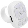 Yanmis Remoto Control per L'app, Pagina Turner Bluetooth Registrazione Video Remoto Remoto, Ringht Shutter Strking Ring Remote per Telefono, Intervallo di 32,8 Piedi (WHITE)