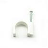 Ningvong 50-100 pezzi PE plastica 4/5/6/7/8/9/10 / 12mm cerchio a forma di C in acciaio al carbonio con staffa da parete-9MM 500PCS
