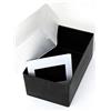 Betaplastic Box Scatola Archiviazione Porta Diapositive Nera con Tappo Semi-Trasparente