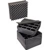 PELI 0355 set divisori imbottiti, accessorio per valigia Protector originale, compatibile 0350 Cassa cubica, colore: Nero