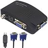 XMSJSIY Convertitore video da BNC a VGA, ingresso S-Video a uscita VGA, supporta PAL/NTSC, facile da installare e utilizzare