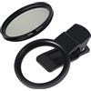 FEICHAO Clip per obiettivo della fotocamera del telefono, filettatura in metallo, 52 mm, UV CPL ND con filtro a stella (con filtro CPL, foro rotondo)