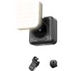 HEEZOU Pannello luminoso ricaricabile della macchina fotografica 2500K-9000K Dimmerabile 2000mAh Batteria per la fotografia Streaming Cold Shoe Fotografia Accessori di illuminazione