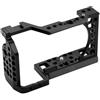 ZHFGJKSO Gabbia for fotocamera compatibile con Sony A6000 A6100 A6300 A6400 A6500, custodia for vlog con microfono a slitta fredda e supporto for luce LED(Single Cage)