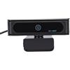AMONIDA Webcam con Riconoscimento Facciale, Webcam FHD 1080P con Obiettivo Grandangolare da 120 Gradi, Microfono Integrato, Fotocamera USB Plug and Play, per Login Hello, Riunioni