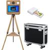 PAAFNN Cabina fotografica portatile con touch screen da 15,6, macchina fotografica ideale per matrimoni, feste, celebrazioni ed eventi a noleggio (Macchina + mini stampante)