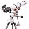 RENYUEH Telescopio rifrattore astronomico professionale, telescopio monoculare con zoom Ultra HD ad ampia apertura da 900 x 80 mm, osservazione spaziale