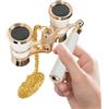 Generico Zoom - Occhiali Panoramici Portatili Da 16 Cm, Ottica Teatrale Retrò, Visore Da Viaggio Compatto, Set Di Da Teatro In Lega, Cannocchiale Per Birdwatching Con Messa A Fuoco Chiara | Bino