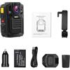 HPHPH HD66/D7 2K 1440P Body Camera IP68 Impermeabile Resistente alle cadute Due batterie con base Pettorale Camera Wearable Body Cam(With 64GB)