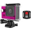 DIGNIFE Action Camera, Originale 2. 0mp. WiFi Action Camera, Outdoor 1080p 60FPS 2.0 Ultra HD 4K, Macchina fotografica del casco mini, camer sportiva impermeabile(Pink)