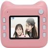 Pyhodi Fotocamera a Stampa Istantanea, Stampante per Adesivi Senza Inchiostro, Fotocamera per Studenti con Zoom Digitale con Schermo da 48 MP e Schermo da 2,4 Pollici con Protezione per
