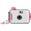HOJO Fotocamera usa e getta, usa e getta, pellicola riutilizzabile da 35 mm, per immagini monouso, impermeabile fino a 5 m, stile retrò, confezione multipla (bianco, di base)