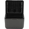 Plyisty Hub di Ricarica per Batteria per Action Cam X4, Stazione di Ricarica a 3 Slot con Cavo di Tipo C, Stazione per Slot per Schede, per X4