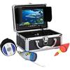 MINING Telecamera subacquea per la pesca, Videocamera da pesca subacquea 20M 1000tvl Kit videocamera da pesca subacquea 12 luci a LED for PC con monitor a colori da 7 pollici