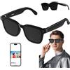 Generic Occhiali intelligenti con fotocamera HD 500 W Pixel, connettività Bluetooth, assistente vocale, identificazione di oggetti, riduzione del rumore, ideali per uso in ufficio e registrazione di immagini