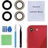 Perzework Ricambio per obiettivo fotocamera posteriore OEM adatto per iPhone SE 2020 / SE 2022/8/7 con adesivo preinstallato e kit di riparazione