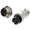 ESden Aviation Plug Maschio & Femmina Filo Pannello Metallo Connettore 16mm 2/3/4/5/6/8/9 Pin GX16