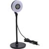 Jectse Webcam 1080p con Luce da 5 MP Full HD Streaming con Microfono, modalità a 3 Colori, Webcam per Computer USB a Fuoco Automatico con Plug e Riproduci per il Laptop per PC.