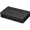 Ohfruit Estrattore Audio HDMI 4K a Ottico Stereo 3,5 mm - Convertitore Con Cavo Toslink SPDIF AUX - Supporto Uscita HDCP1.4 Nero