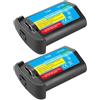 LOKLNEYK Batteria For Fotocamera LP-E4 E4N Da 3300 MAh, Caricabatterie Doppio MH-26, Compatibile Con Canon, For EOS 1D MarkIII, EOS-1DMark IV, EOS1Ds Mark III(2 Pcs Battery)