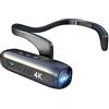 Andoer YUEOU 4K 30FPS Fotocamera montata sulla Testa Videocamera WiFi indossabile Videocamera Webcam 120 ° Obiettivo grandangolare Anti-Shake Batteria Integrata Controllo App per Registrazione Video Vlog